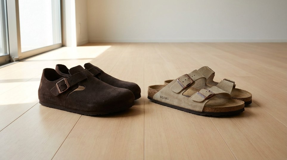 BIRKENSTOCK x BEAMS 最新合作现已开启预购第一张图