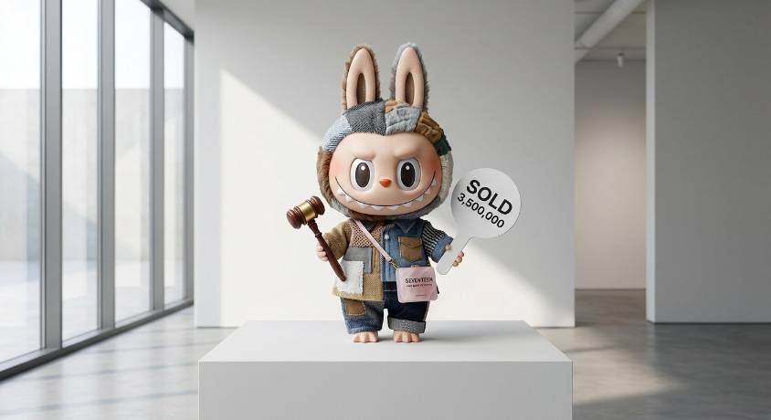 Labubu 再度拍出高价，sacai 及 SEVENTEEN 双重加持