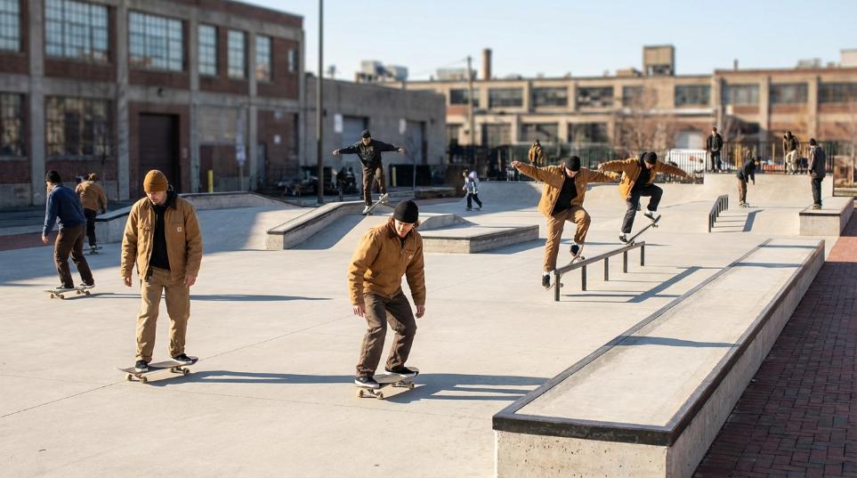 Dickies 携传奇滑板品牌 SPITFIRE 推出联名滑板系列第一张图