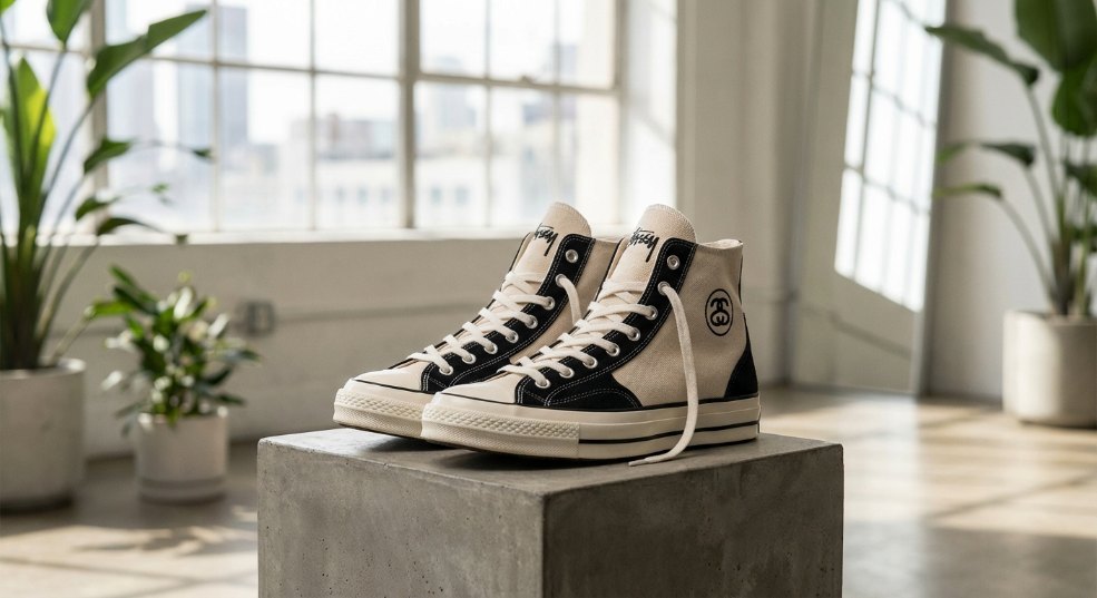 Stüssy x CONVERSE 最新合作鞋款即将发售