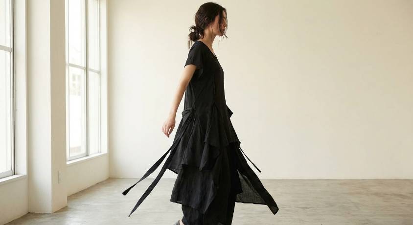 Yohji Yamamoto 2025 春夏女装系列发布第二张图