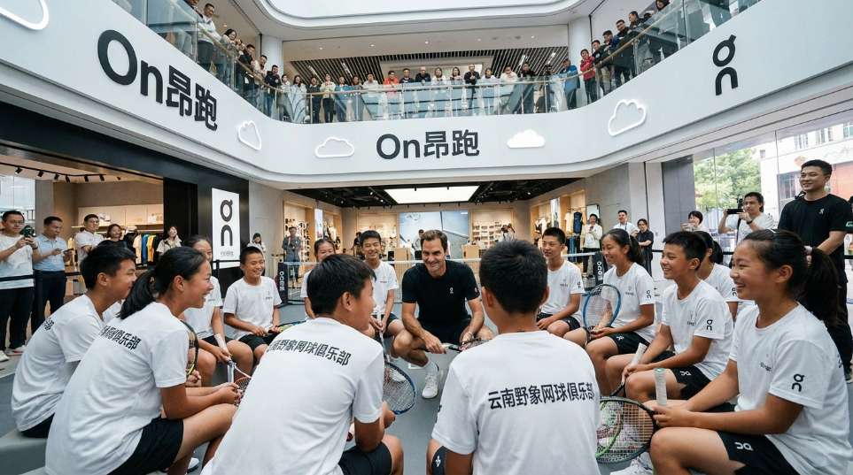 罗杰·费德勒亮相 On昂跑 上海见面会第二张图