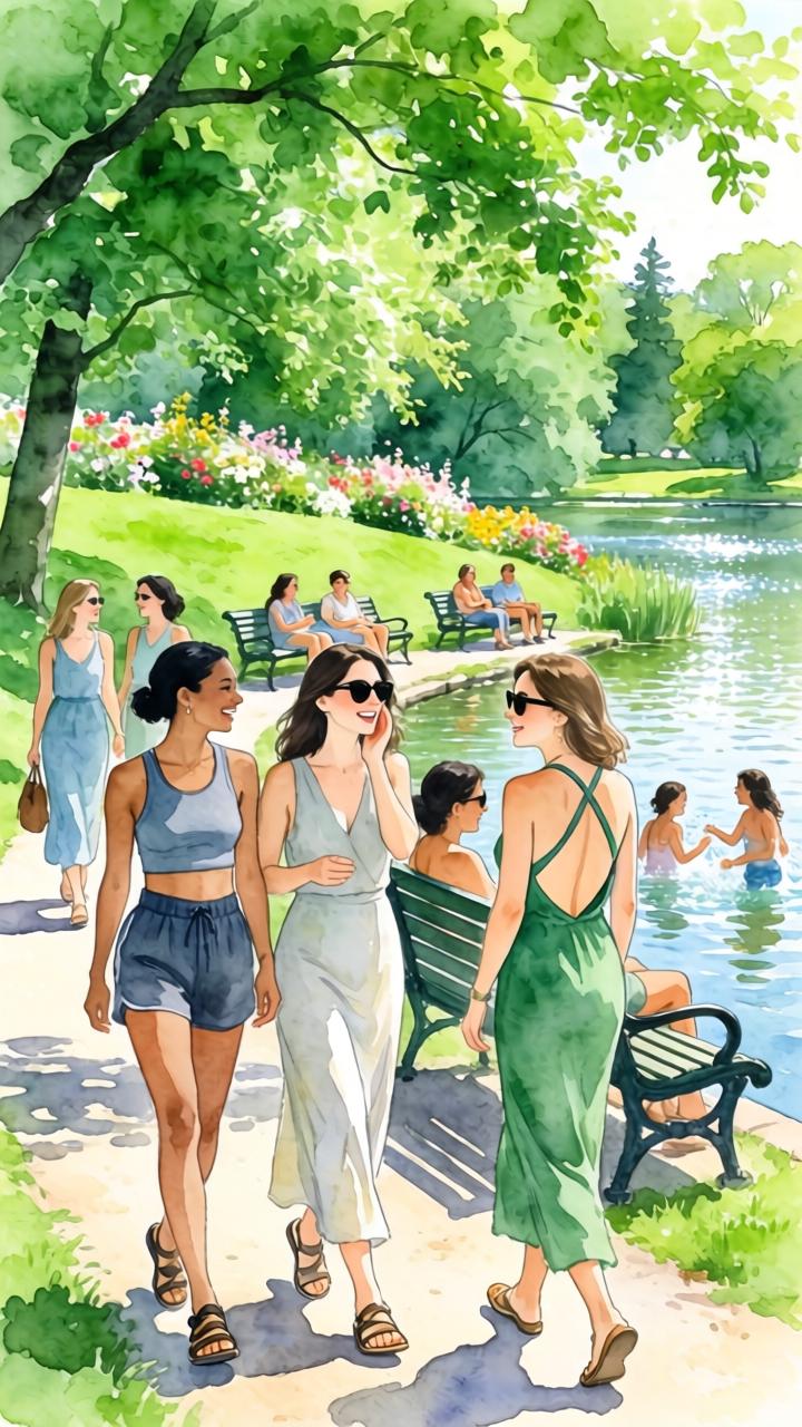 无袖清凉设计：夏日衣橱的避暑神器与时尚新宠第三张图