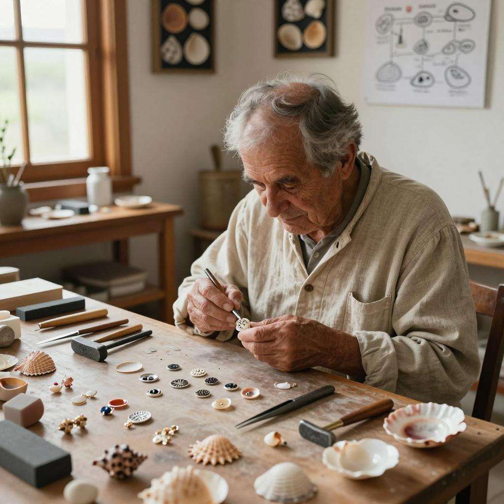 贝壳扣天然光泽：揭秘那份迷人的自然魅力第一张图