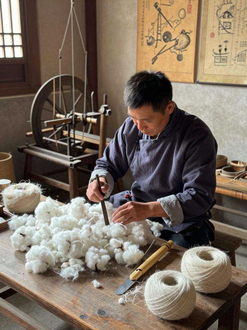 天然棉絮传统：古老工艺里的温暖传承与现代创新第二张图
