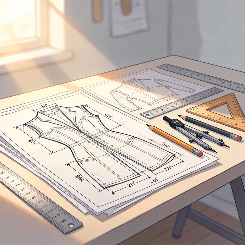 平面制版原理解析：开启服装设计新纪元