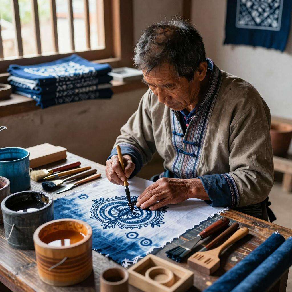 蜡染艺术的价值揭秘：每一寸布料背后的文化底蕴第一张图