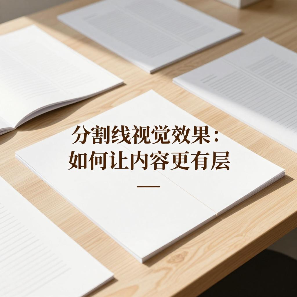 分割线视觉效果：如何让内容更有层次感与冲击力