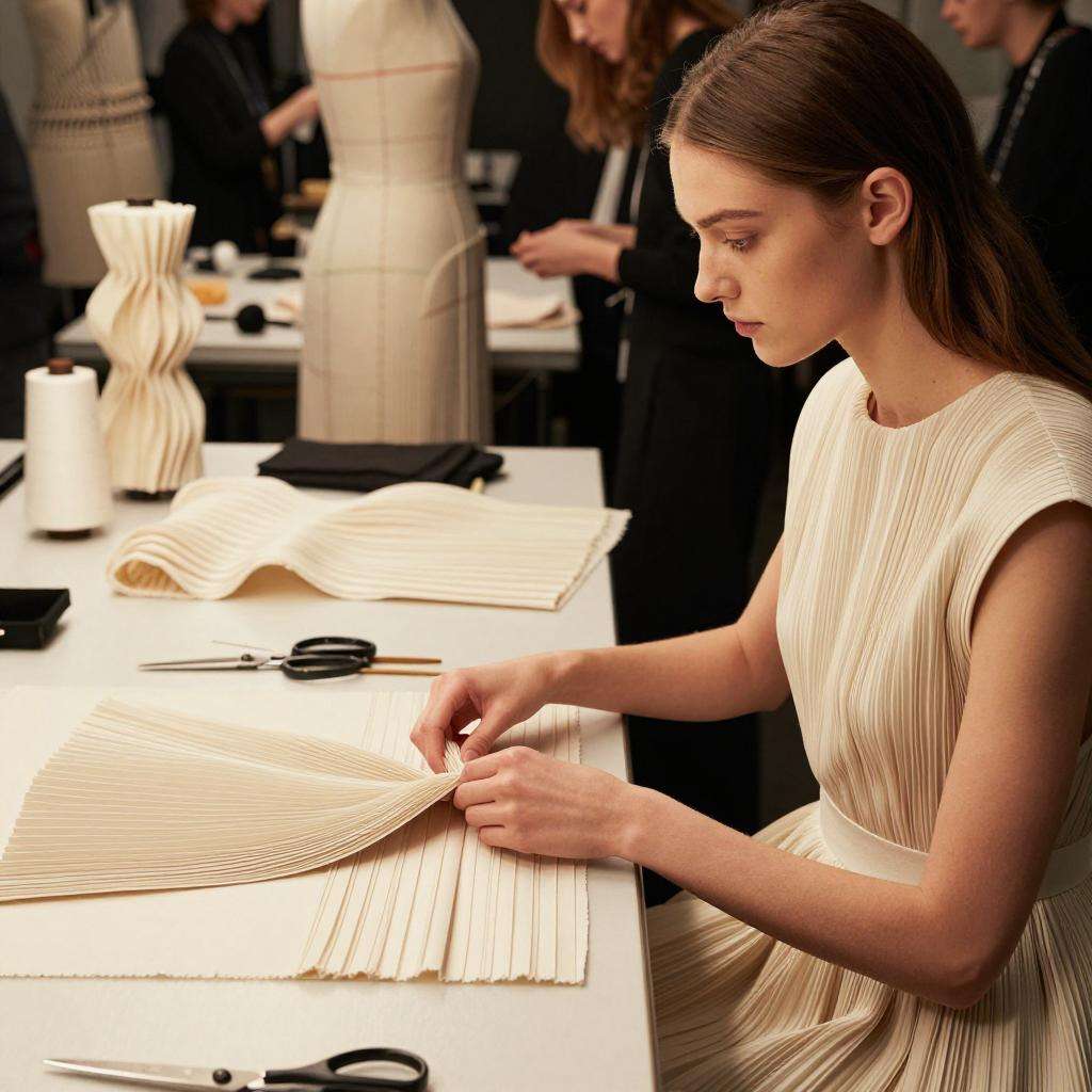 揭秘褶皱设计美学：服装中的浪漫与创新之道第一张图