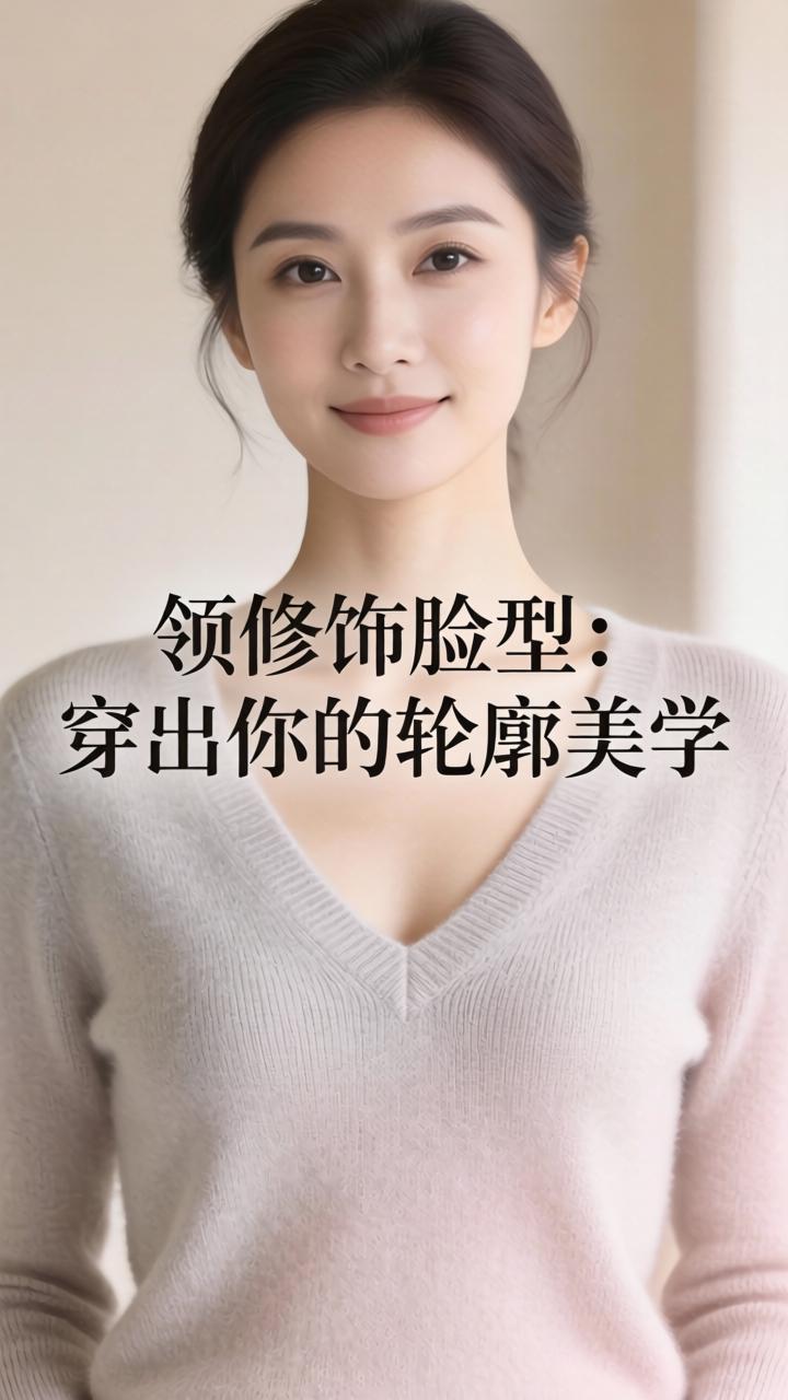 V领修饰脸型：穿出你的轮廓美学