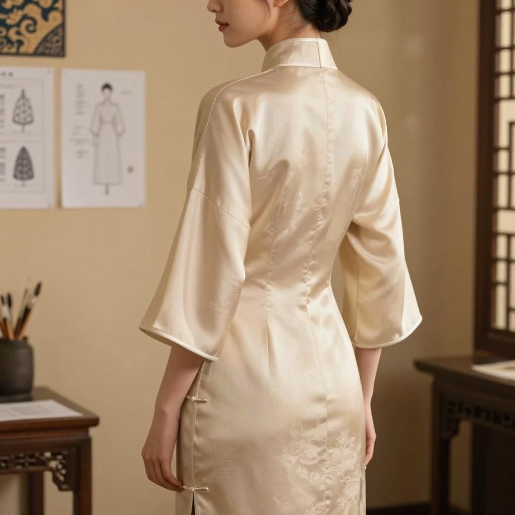 连袖传统剪裁：古典魅力中的现代创新第二张图