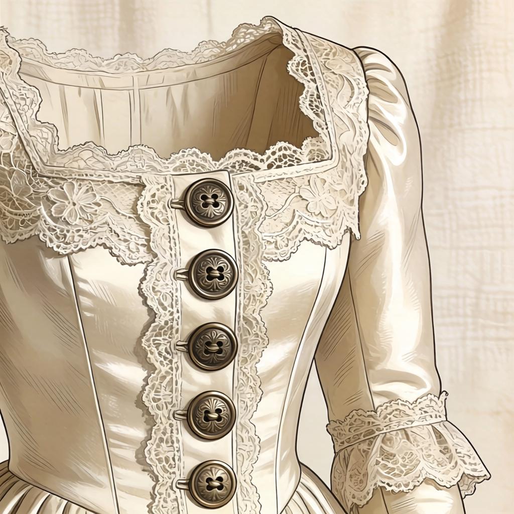 【方领复古风格：穿越时光的优雅密码】第二张图