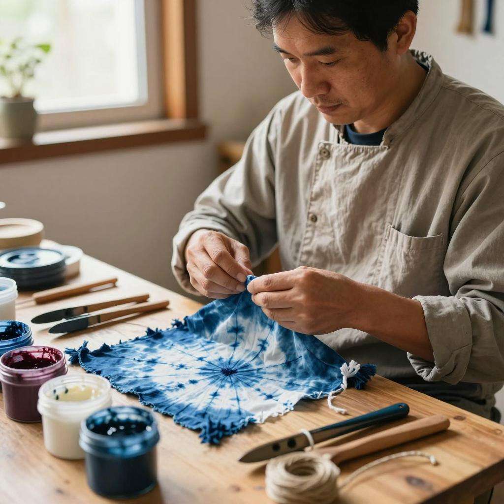 扎染传统工艺：一种穿越时间的色彩奇迹第一张图