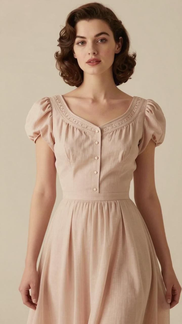 泡泡袖复古元素：穿越时尚的优雅新风潮