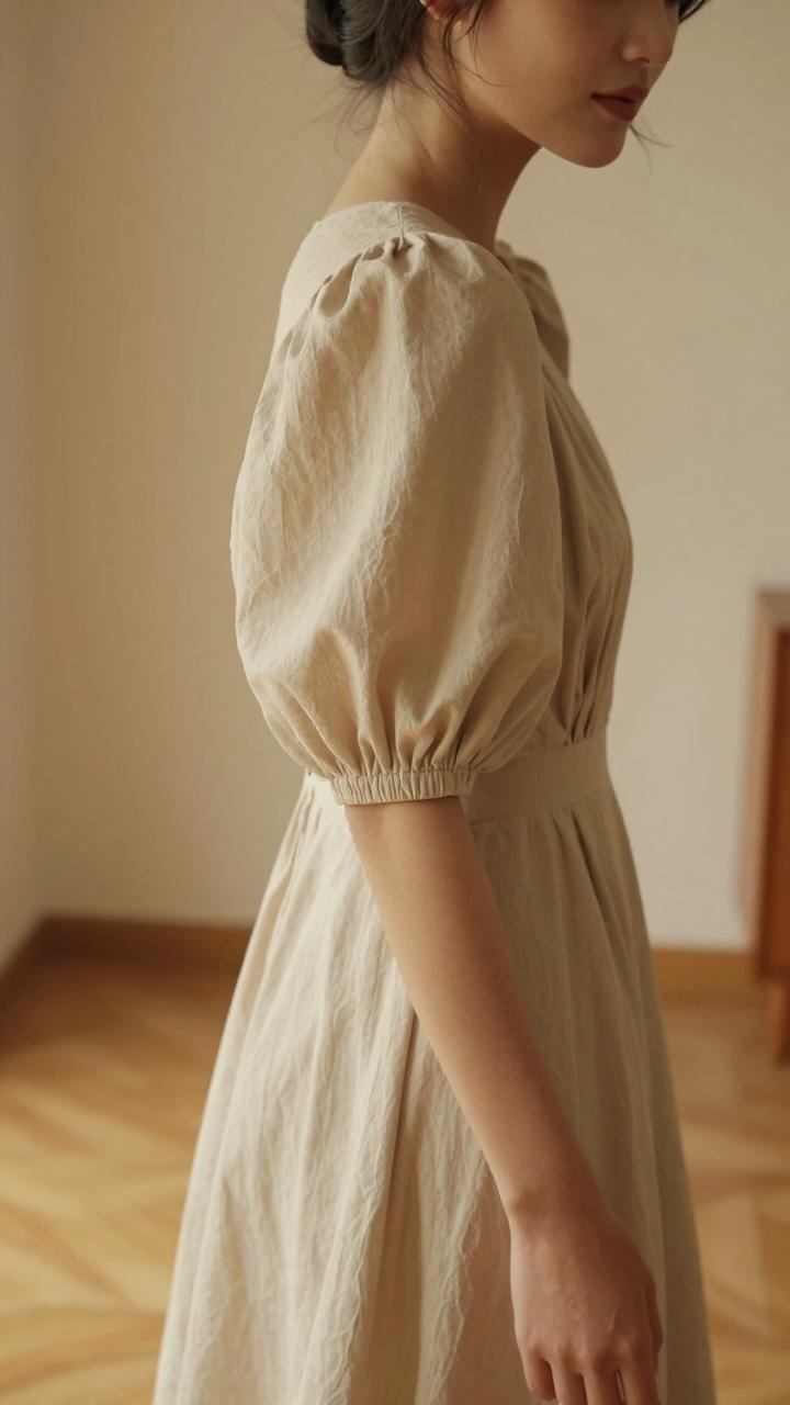 泡泡袖复古元素：穿越时尚的优雅新风潮第一张图