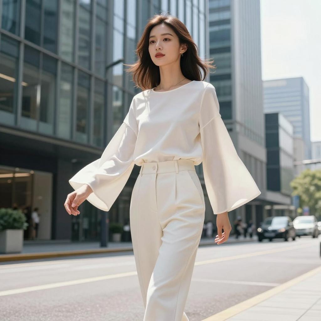 喇叭袖飘逸感：时尚背后的魔法与技巧揭秘第二张图