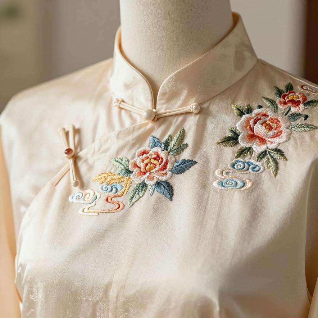 为什么“立领中式元素”会成为2026年服装设计的璀璨新星？其实，很多时候，我们都忽略了那些源远流长、趣味十足的细节。曾经在我的实操中，一件融合了立领中式元素的西第二张图