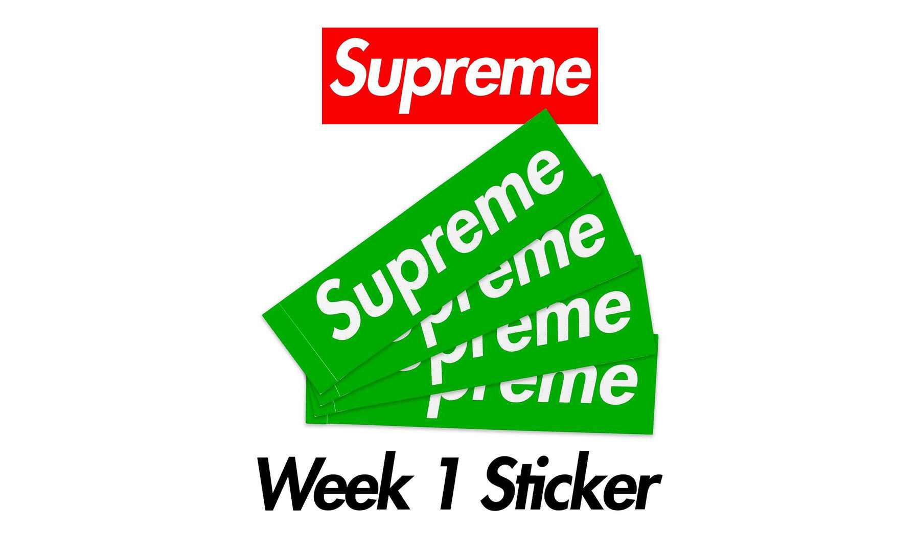 Supreme 开季赠品和贴纸曝光