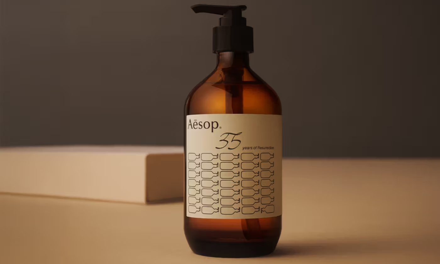 Aēsop 推出推出 35 周年限量版赋活芳香手部清洁露