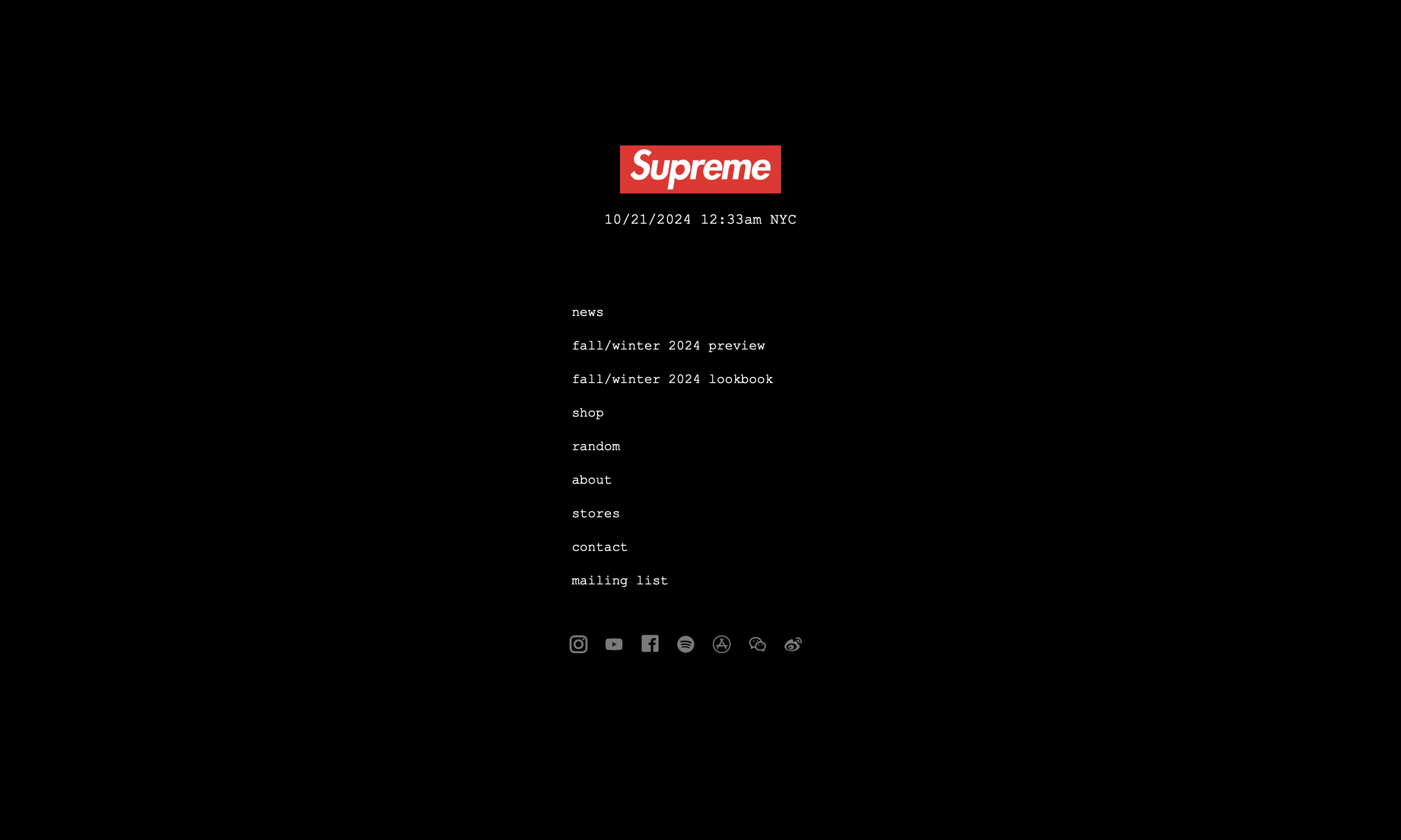 Supreme 将为中国香港 & 澳门、新加坡等地开放线上商店渠道