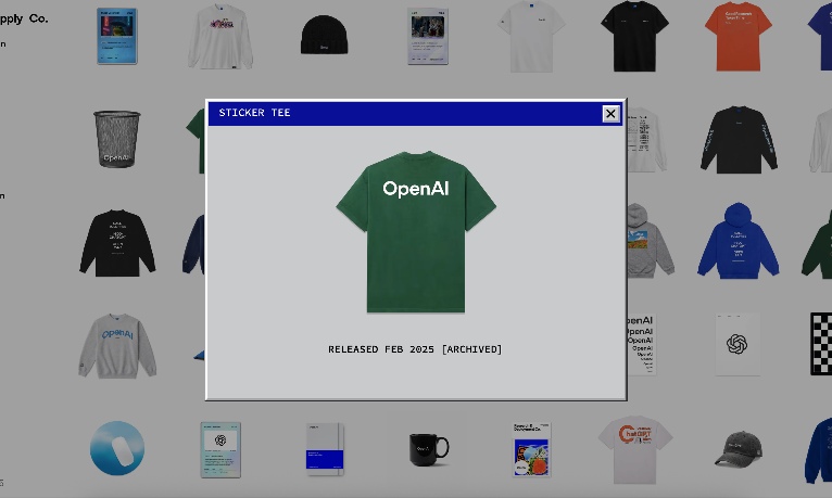 OpenAI Supply Co. 官方周边网站上线