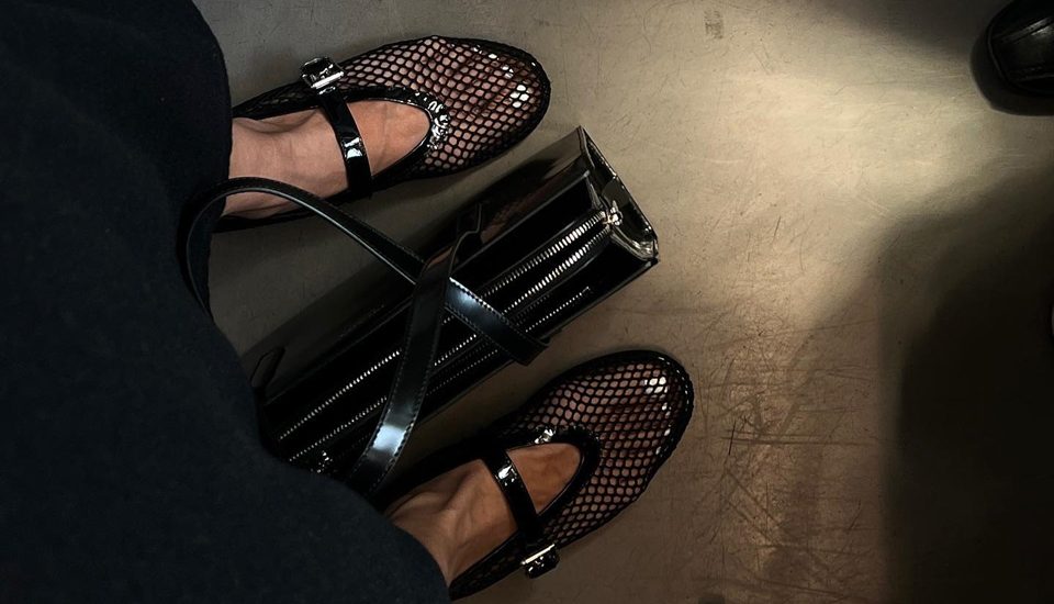 How to style the Alaïa fishnet ballet flats