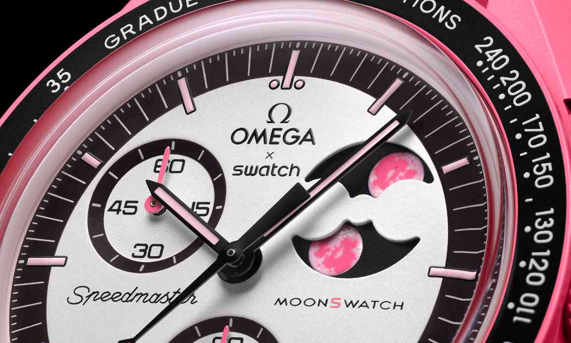 SWATCH BIOCERAMIC MOONSWATCH 系列 MISSION TO THE PINK MOONPHAS
