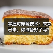掌握可穿戴技术:未来已来,你准备好了吗?(图3) 掌握可穿戴技术:未来已来,你准备好了吗?(图3)