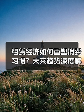 租赁经济如何重塑消费习惯?未来趋势深度解析(图2) 租赁经济如何重塑消费习惯?未来趋势深度解析(图2)