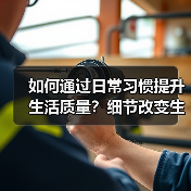 如何通过日常习惯提升生活质量？细节改变生活